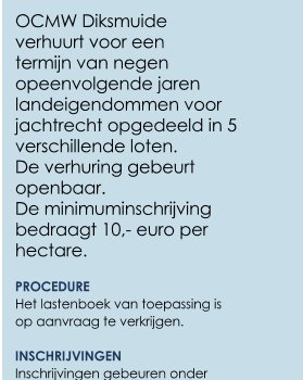 Verhuring jachtrecht OCMW Diksmuide Verhuring jachtrecht OCMW Diksmuide