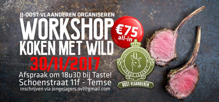 Kookworkshop samen met Taste! en Jonge Jagers Oost-Vlaanderen