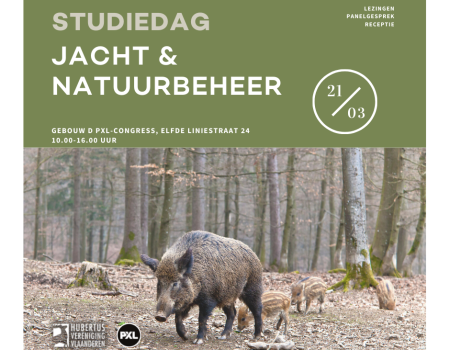 HVV en Hogeschool PXL organiseren samen studiedag over jacht en natuurbeheer HVV en Hogeschool PXL organiseren samen studiedag over jacht en natuurbeheer