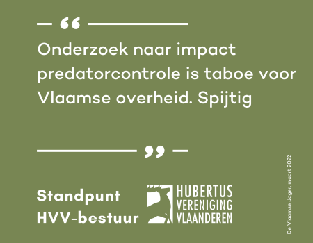 Standpunt: studie impact predatie is noodzakelijk Standpunt: studie impact predatie is noodzakelijk