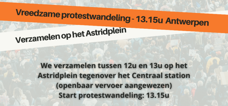 Vreedzame protestwandeling